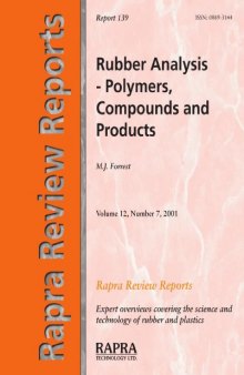 Rubber Analysis : Polymers, Compounds and Products