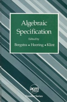 Algebraic Specification (Acm Press Frontier Series)