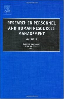 Research in Personnel and Human Resources Management, Volume 22 