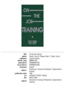 On-The-Job Training