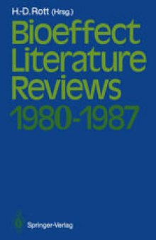 Bioeffect: Literature Reviews 1980–1987