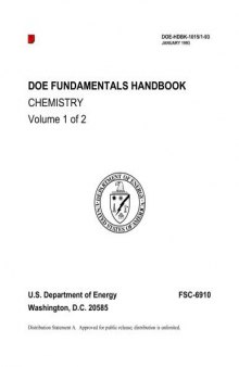 DOE fundamentals handbook.Chemistry