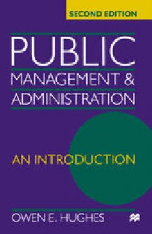 Public Management and Administration: An Introduction