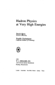 Hadron Physics at Very High Energies