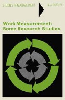Work Measurement: Some Research Studies