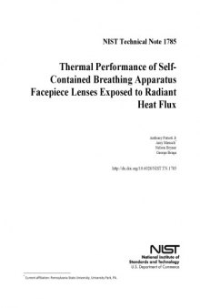 Thermal Performance of Self-Contained Breathing Apparatus Facepiece Lenses Exposed to Radiant Heat Flux