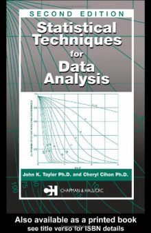 Statistical Techniques for Data Analysis