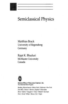 Semiclassical physics