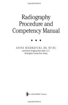 Radiography Procedure and Competency Manual