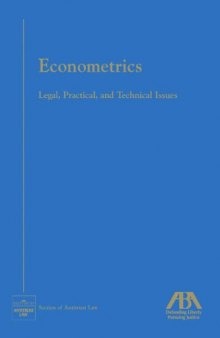 Econometrics: Legal, Practical and Technical Issues