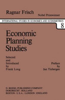 Economic Planning Studies: A Collection of Essays