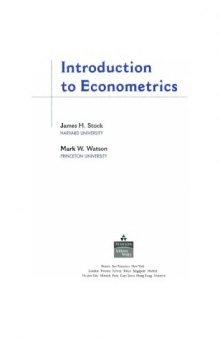 Introduction to Econometrics    