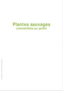 Plantes sauvages comestibles au jardin