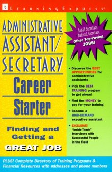Administrative Assistant Secretary Career Starter