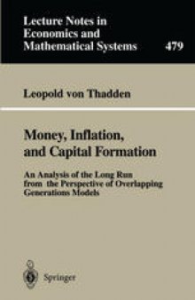 Money, Inflation, and Capital Formation: An Analysis of the Long Run from the Perspective of Overlapping Generations Models