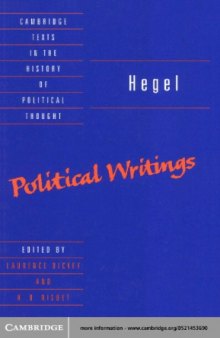 Hegel: Political Writings