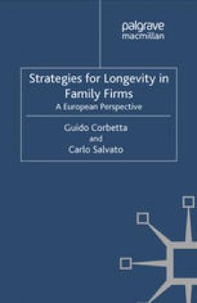 Strategies for Longevity in Family Firms: A European Perspective