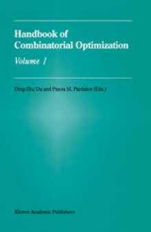 Handbook of Combinatorial Optimization: Volume1–3