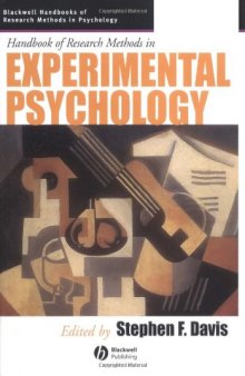 Handbook of Research Methods in Experimental Psychology