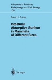 Intestinal Absorptive Surface in Mammals of Different Sizes