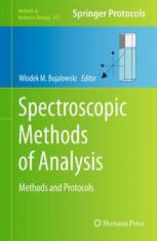 Spectroscopic Methods of Analysis: Methods and Protocols