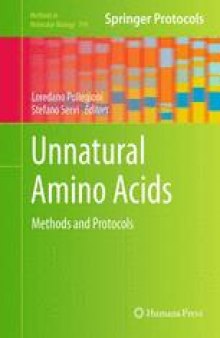 Unnatural Amino Acids: Methods and Protocols