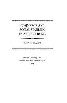 Commerce and Social Standing in Ancient Rome