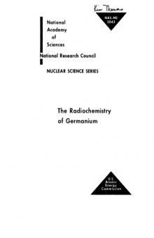 The radiochemistry of germanium