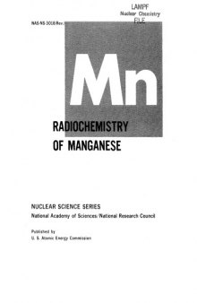 The radiochemistry of manganese