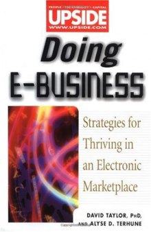 Doing E-Business: Strategies for Thriving in an Electronic Marketplace (Upside Books)
