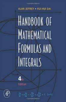 Handbook of mathematical formulas and integrals