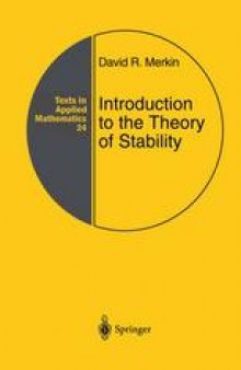 Introduction to the Theory of Stability