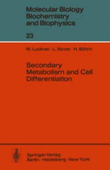 Secondary Metabolism and Cell Differentiation