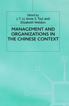 Management and Organizations in the Chinese Context