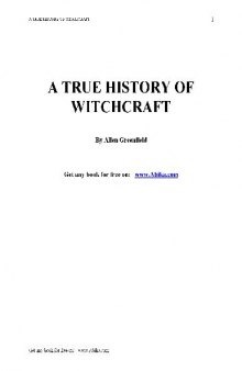 A True History of Witchcraft