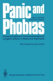 Panic and Phobias: Empirical Evidence of Theoretical Models and Longterm Effects of Behavioral Treatments