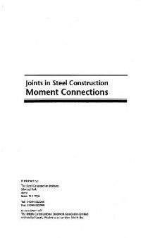 joints in steel construction - moment connections