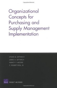 Organizational Concepts for Purchasing and SUpply Management Implemantation