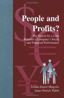 People and Profits?: The Search for A Link Between A Company's Social and Financial Performance (Volume in Lea's Organization and Management Series)