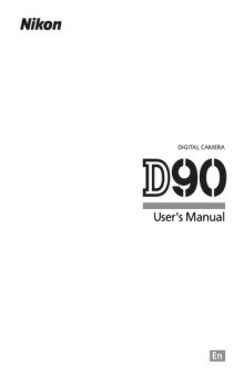 Nikon D90 User's Manual (English)