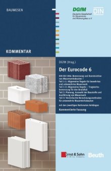 Der Eurocode 6 für Deutschland : DIN EN 1996 - Kommentierte Fassung