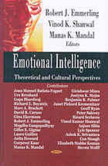 Emotional intelligence : theoretical and cultural perspectives