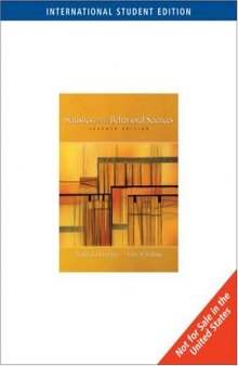 Statistics for the Behavioural Sciences 7th Edition