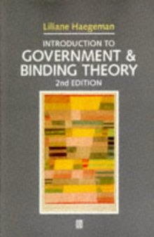 Introduction to Government and Binding Theory (Blackwell Textbooks in Linguistics)
