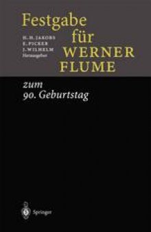Festgabe für Werner Flume: zum 90. Geburtstag