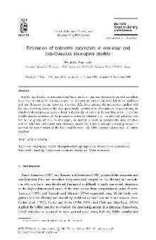 Estimation of unknown parameters in nonlinear and non-Gaussian state-space models