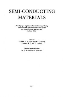 Semi-Conducting Materials