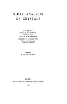 X-ray analysis of crystals