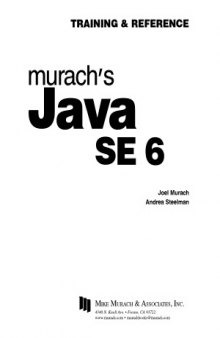 Murach’s Java SE 6