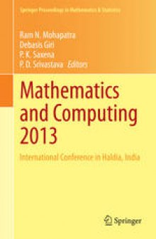 Mathematics and Computing 2013: International Conference in Haldia, India